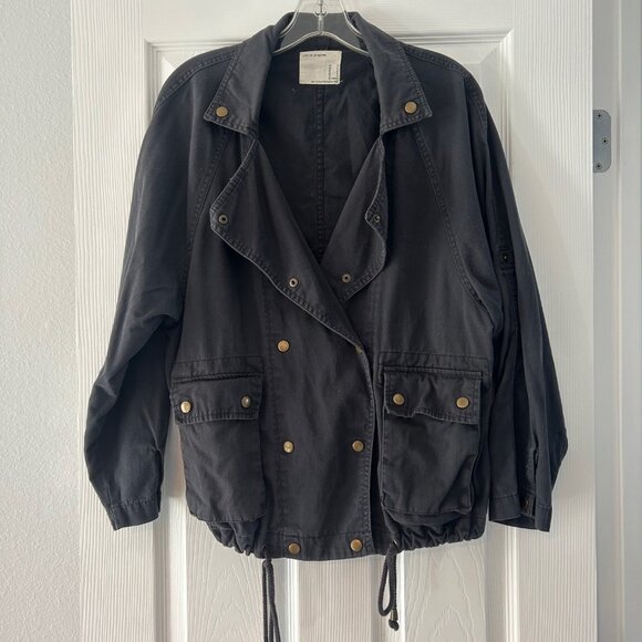 Forever 21 Draw String Waist Button Closure Utility Jacket - Picture 1 of 6
